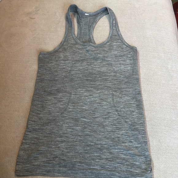 Lululemon Swiftly Tech Racerback Tank Top Slate Heather Gray Size 4 Women’s - Picture 7 of 9